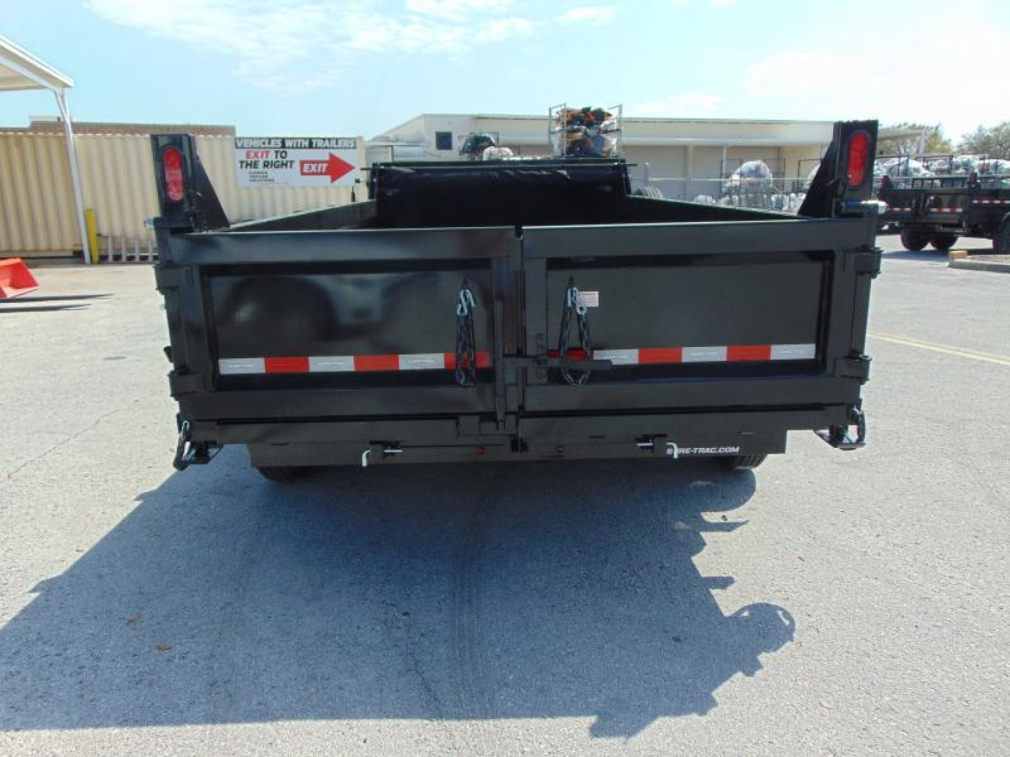 New Sure-Trac 82X14 14k HD Low Profile Telescopic Dump Trailer w/Spare Tire & Stab Jacks