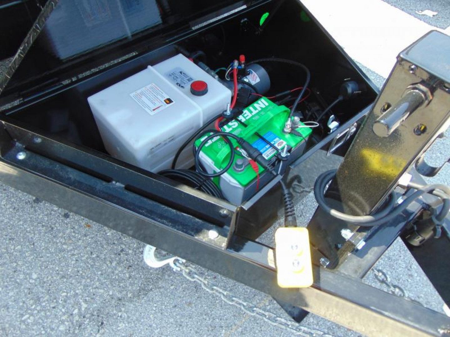 New Sure-Trac 82X14 14k HD Low Profile Telescopic Dump Trailer w/Spare Tire & Stab Jacks