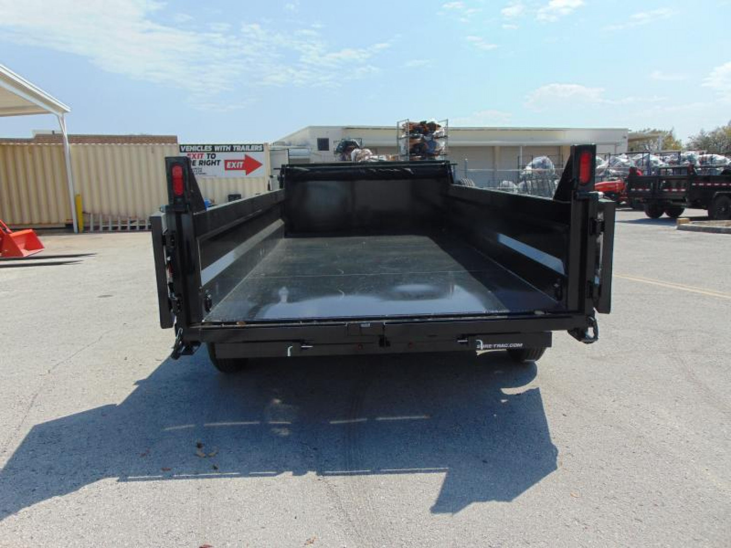 New Sure-Trac 82X14 14k HD Low Profile Telescopic Dump Trailer w/Spare Tire & Stab Jacks