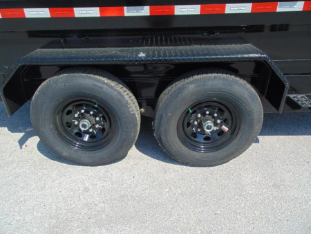 New Sure-Trac 82X14 14k HD Low Profile Telescopic Dump Trailer w/Spare Tire & Stab Jacks