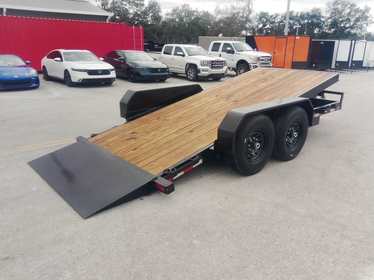 New Sure-Trac 7X16 14k Tilt Bed Equipment Trailer  w/LRG Tire Upgrade