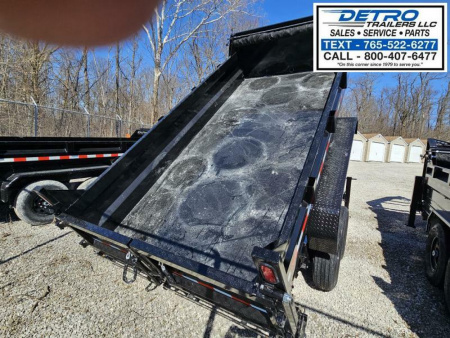 New 2025 Sure-Trac 82" x 14' 14K Telescopic HD Gooseneck Low Profile Dump Trailer