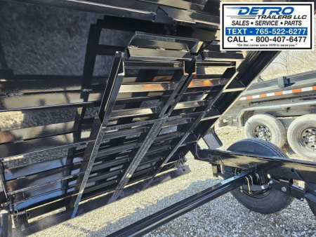 New 2025 Sure-Trac 82" x 14' 14K Telescopic HD Gooseneck Low Profile Dump Trailer