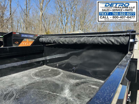 New 2025 Sure-Trac 82" x 14' 14K Telescopic HD Gooseneck Low Profile Dump Trailer