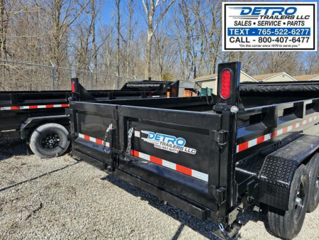 New 2025 Sure-Trac 82" x 14' 14K Telescopic HD Gooseneck Low Profile Dump Trailer