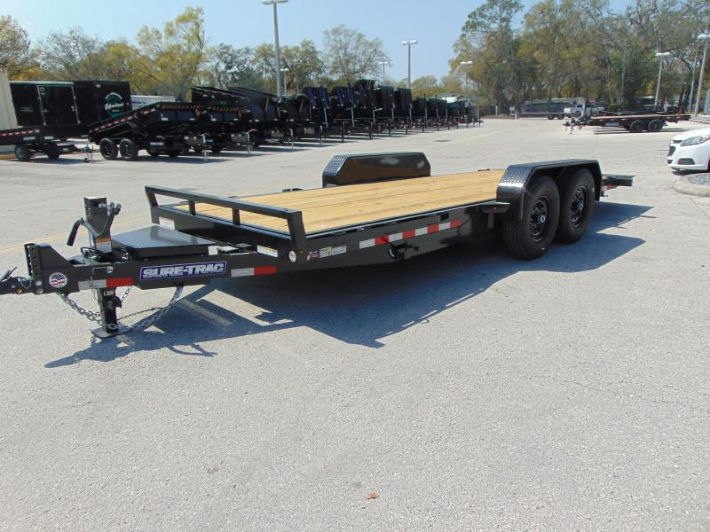 New Sure-Trac 7X20 14k Tilt Bed Equipment Trailer w/LRG Tire Upgrade