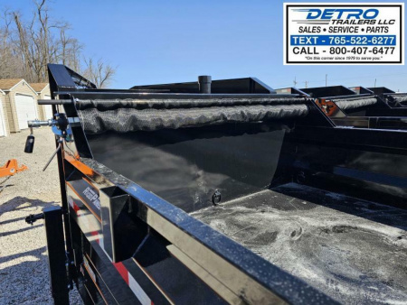 New 2025 Sure-Trac 82" x 16' 14K Telescopic HD Gooseneck Low Profile Dump Trailer