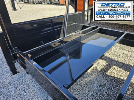 New 2025 Sure-Trac 82" x 16' 14K Telescopic HD Gooseneck Low Profile Dump Trailer