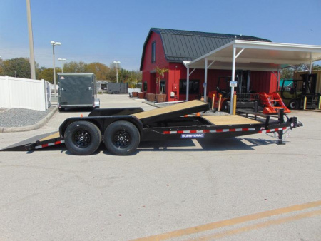 New Sure-Trac 7X16+4 Tilt Bed 14K Equipment Trailer w/LRG Tire Upgrade