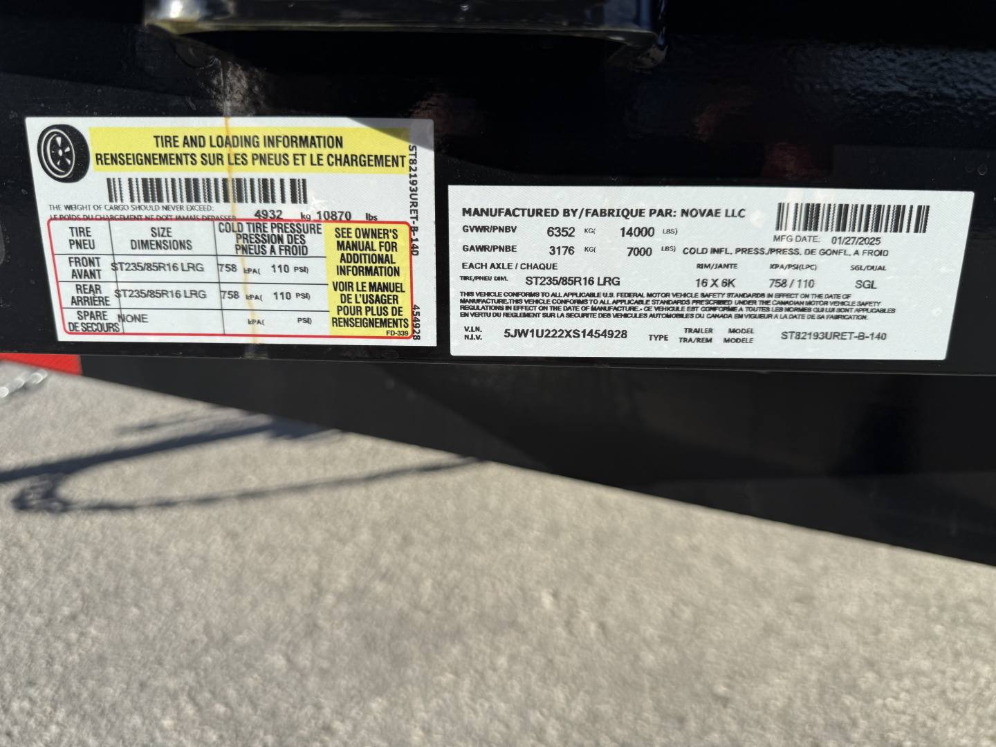 New Sure-Trac 7X19+3 Equipment 14K Trailer w/Universal Ramps and 14 ply Tire Upgrade