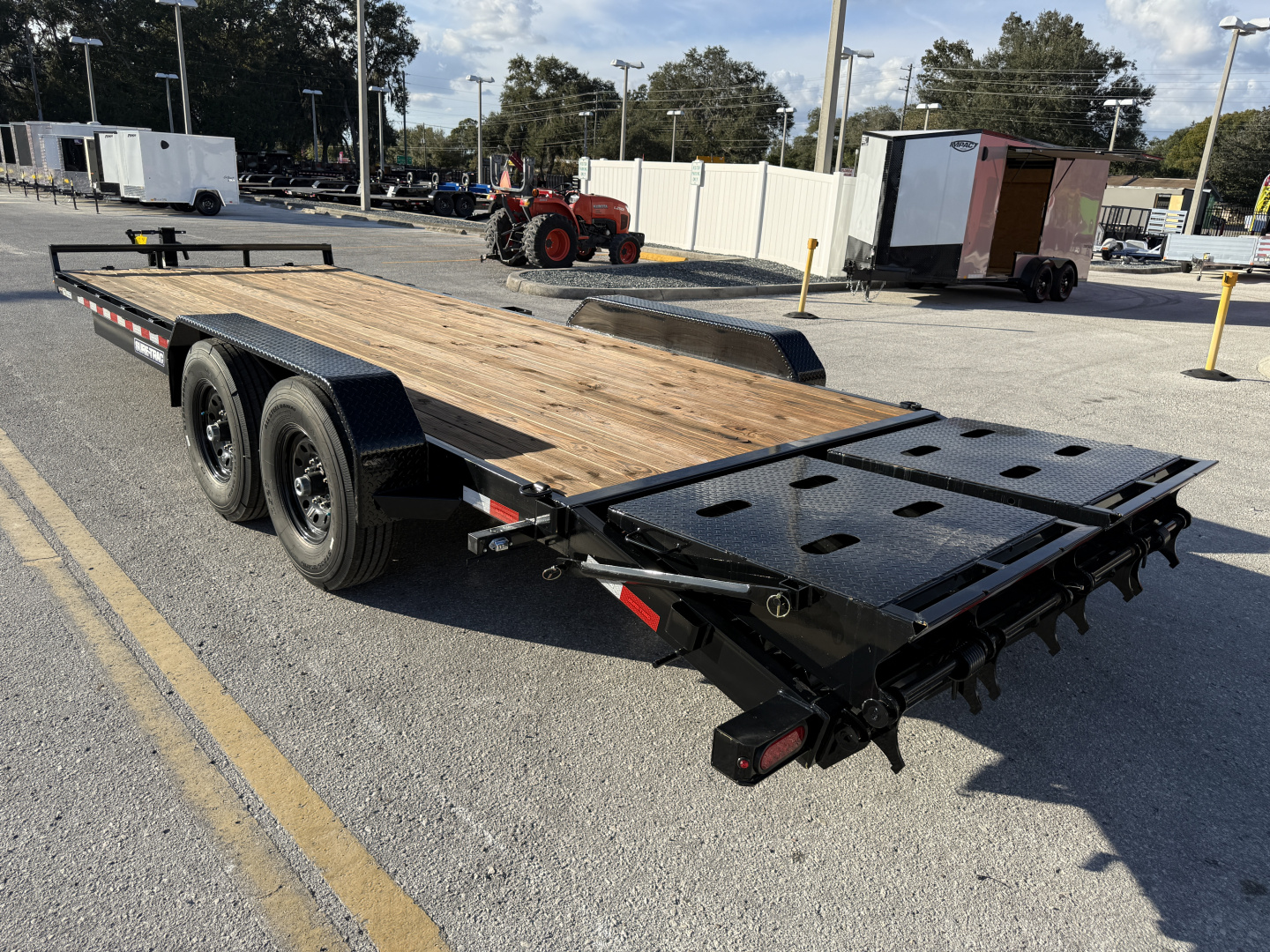 New Sure-Trac 7X19+3 Equipment 14K Trailer w/Universal Ramps and 14 ply Tire Upgrade