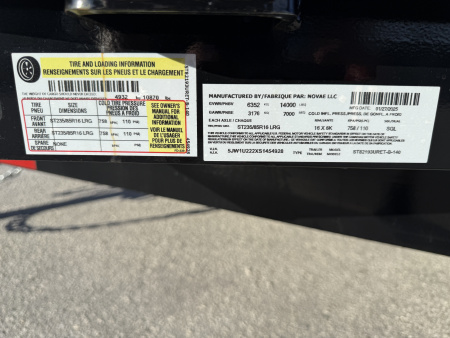 New Sure-Trac 7X19+3 Equipment 14K Trailer w/Universal Ramps and 14 ply Tire Upgrade