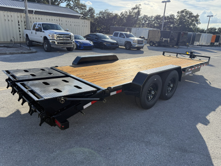 New Sure-Trac 7X19+3 Equipment 14K Trailer w/Universal Ramps and 14 ply Tire Upgrade