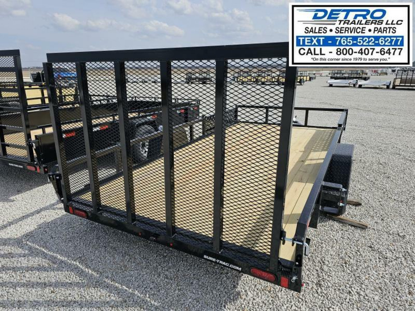 New 2025 Sure-Trac 7' x 14' 3K Idler Tube Top ATV Utility Trailer