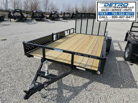 New 2025 Sure-Trac 7' x 14' 3K Idler Tube Top ATV Utility Trailer