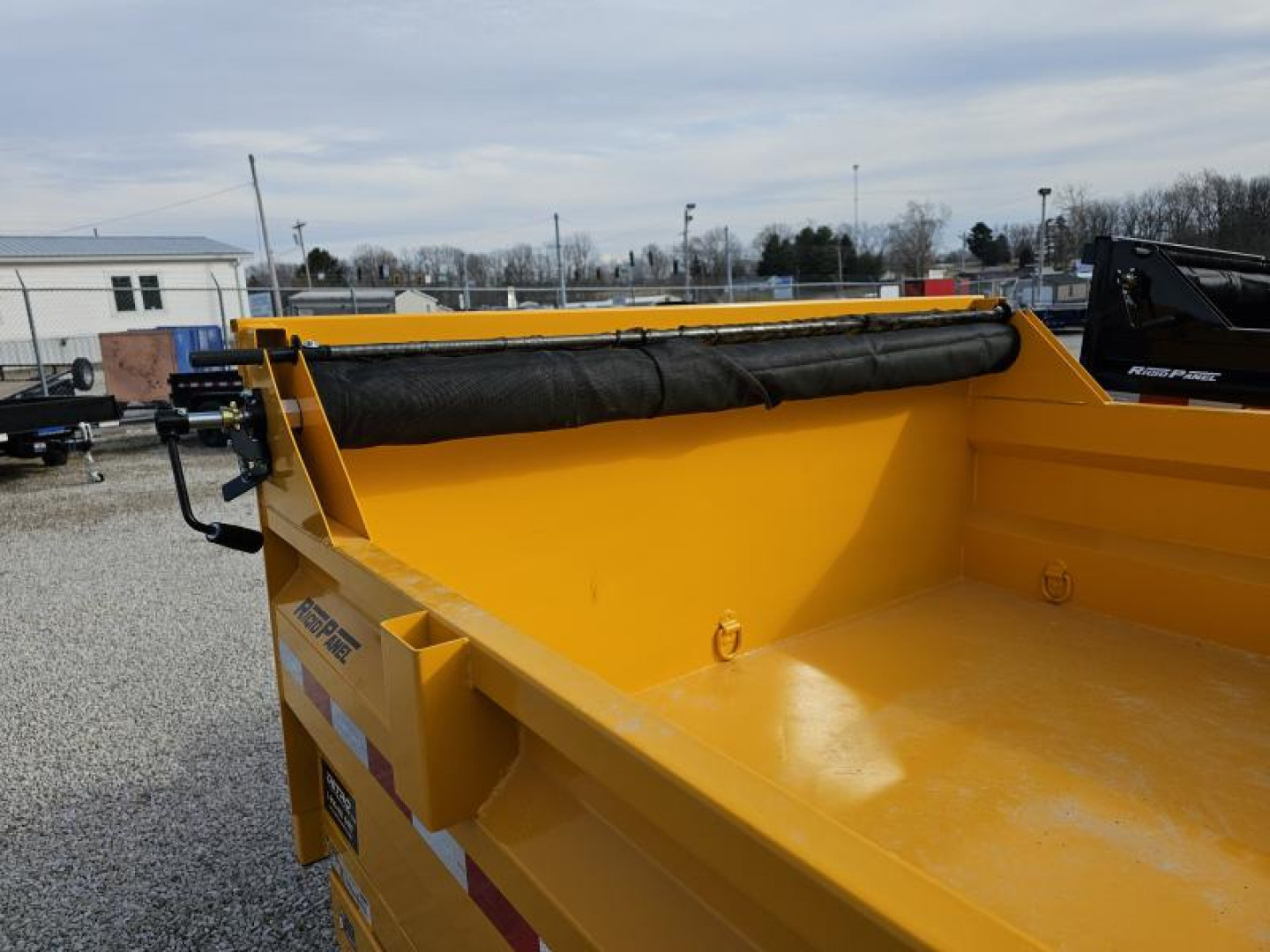 New 2025 CONSTRUCTION YELLOW Sure-Trac 82" x 14' 14K Telescopic HD Low Profile Dump Trailer