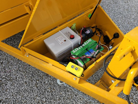 New 2025 CONSTRUCTION YELLOW Sure-Trac 82" x 14' 14K Telescopic HD Low Profile Dump Trailer