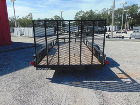 New Triple Crown Trailers 6'4 X 16 Tandem Axle Utility Trailer