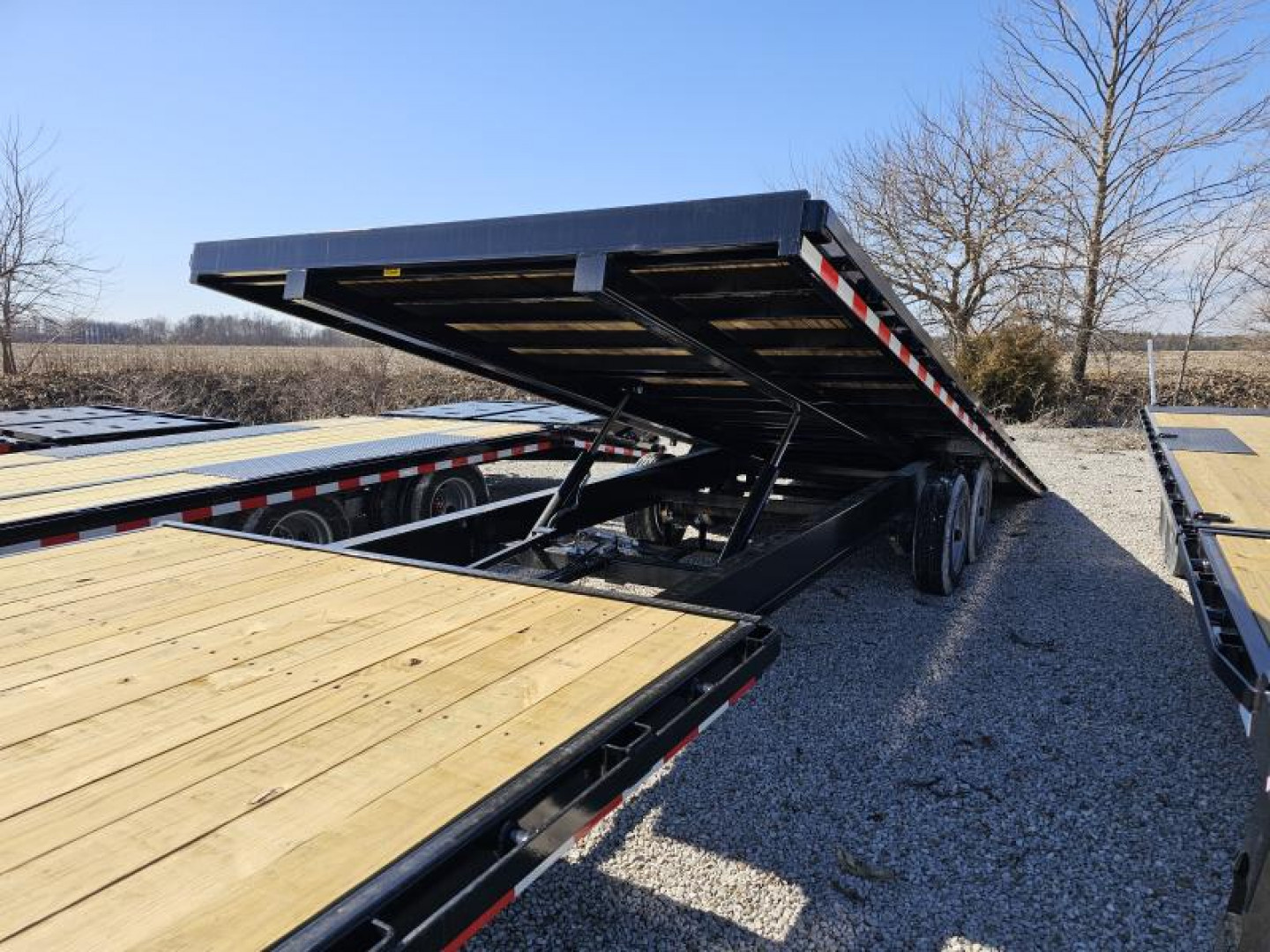 New 2025 Sure-Trac 102" x 30' (24+6) 17.6K HD Power Tilt Deckover Trailer w/ Hydraulic Front Jack