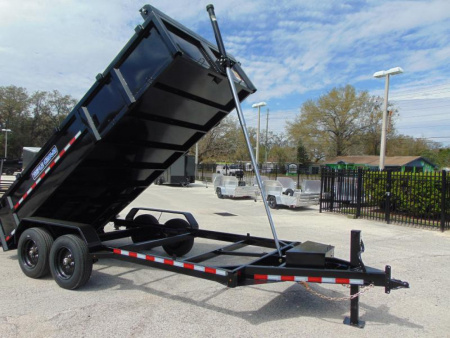 New 2025 Triple Crown Trailers 7X16 XD 16K  Low Side Telescopic Dump Trailer