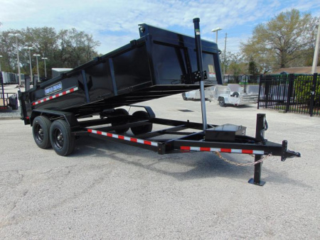 New 2025 Triple Crown Trailers 7X16 XD 16K  Low Side Telescopic Dump Trailer
