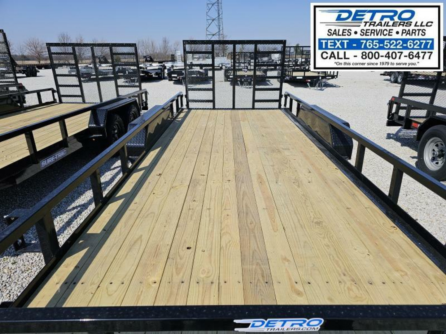 New 2025 Sure-Trac 7' x 18' 7K Tube Top Utility Trailer