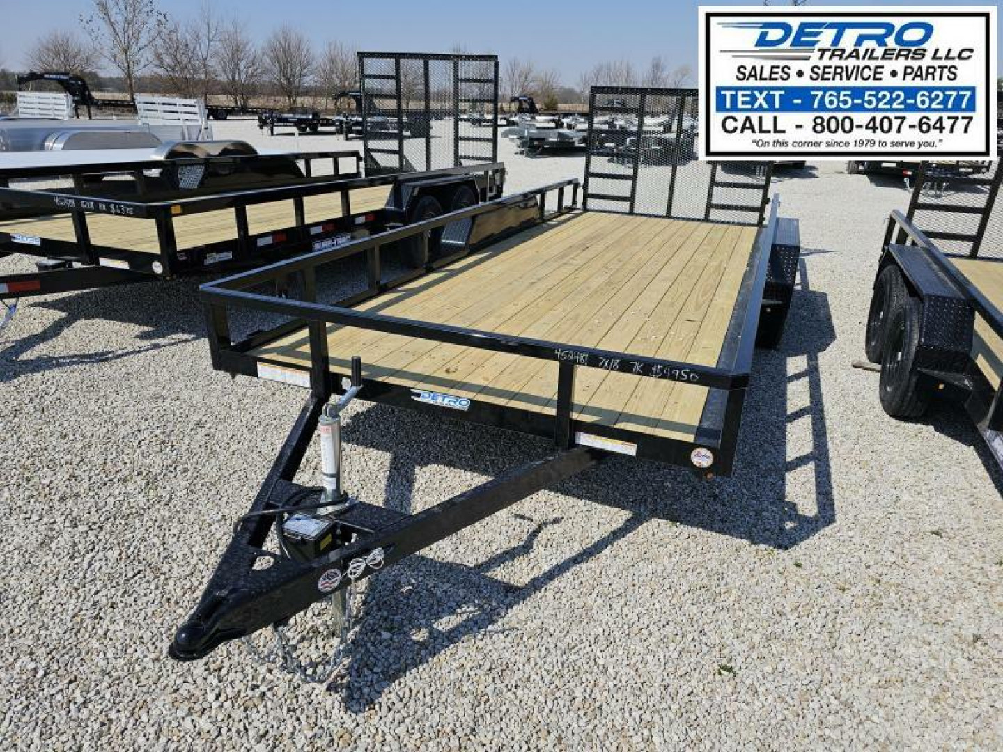 New 2025 Sure-Trac 7' x 18' 7K Tube Top Utility Trailer