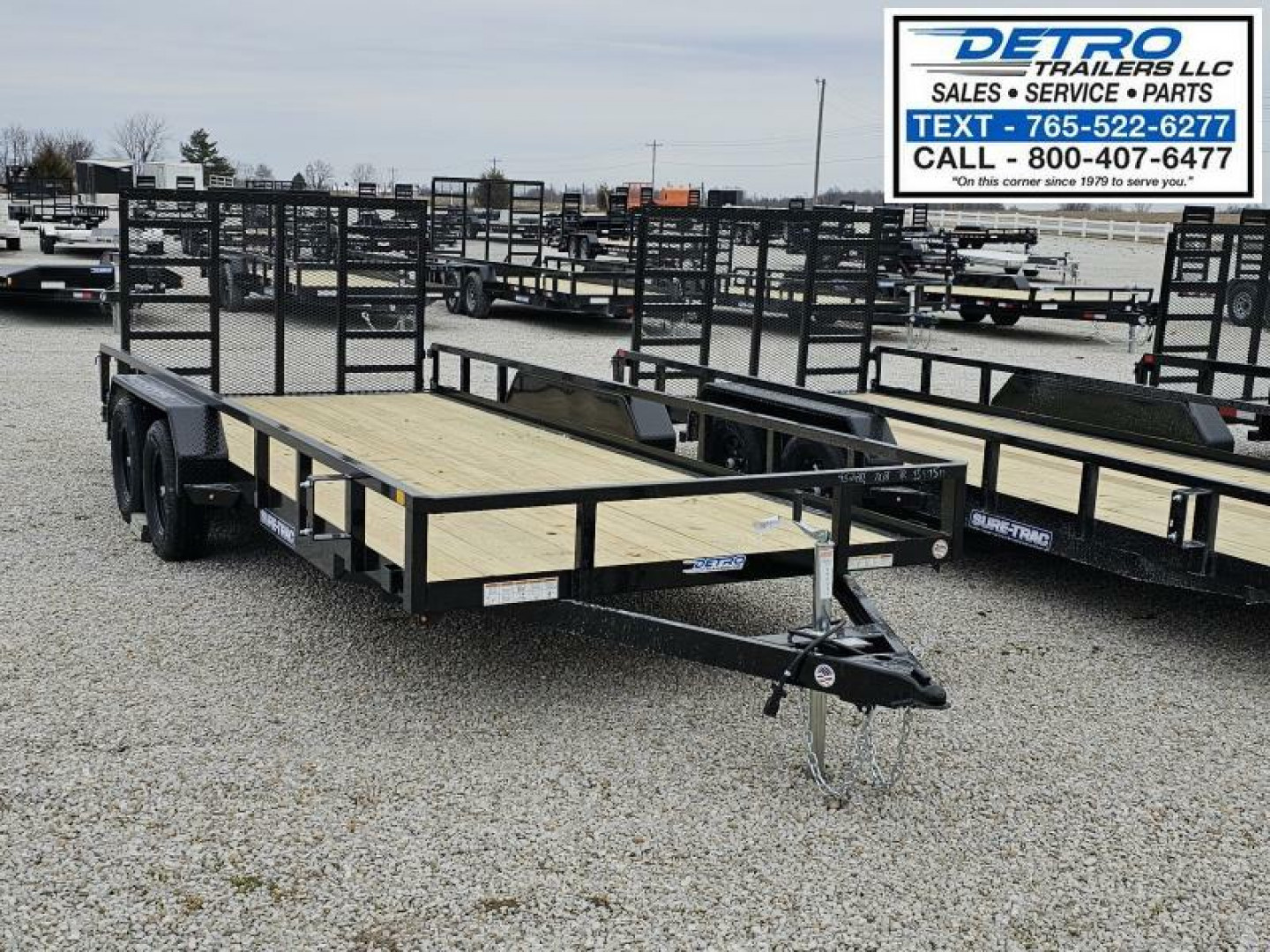 New 2025 Sure-Trac 7' x 18' 7K Tube Top Utility Trailer