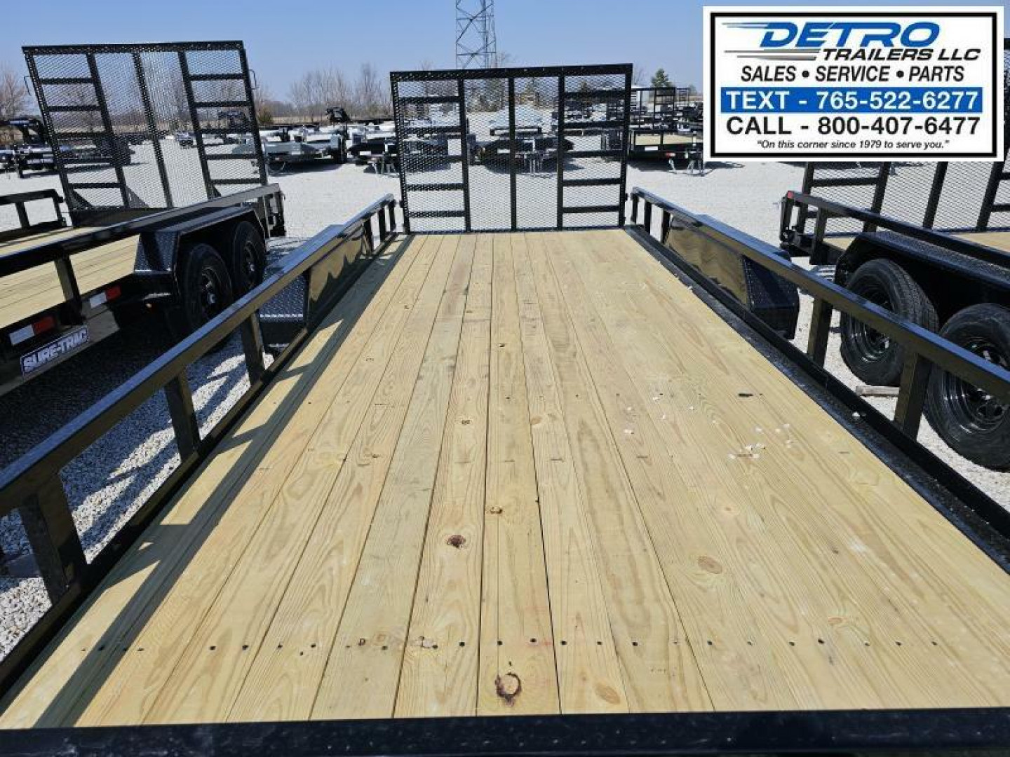 New 2025 Sure-Trac 7' x 18' 7K Tube Top Utility Trailer