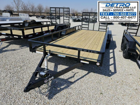 New 2025 Sure-Trac 7' x 18' 7K Tube Top Utility Trailer