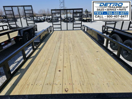 New 2025 Sure-Trac 7' x 18' 7K Tube Top Utility Trailer