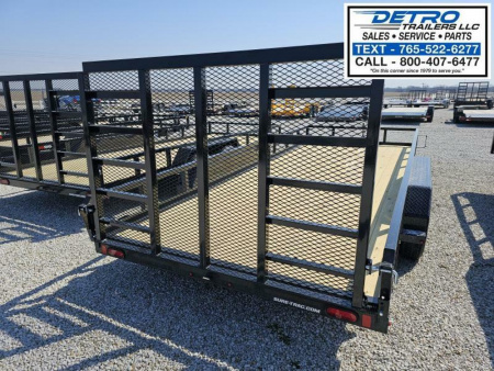 New 2025 Sure-Trac 7' x 18' 7K Tube Top Utility Trailer