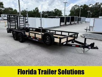 New Sure-Trac 7X20 10k  Tandem Axle Tube Top Utility Trailer