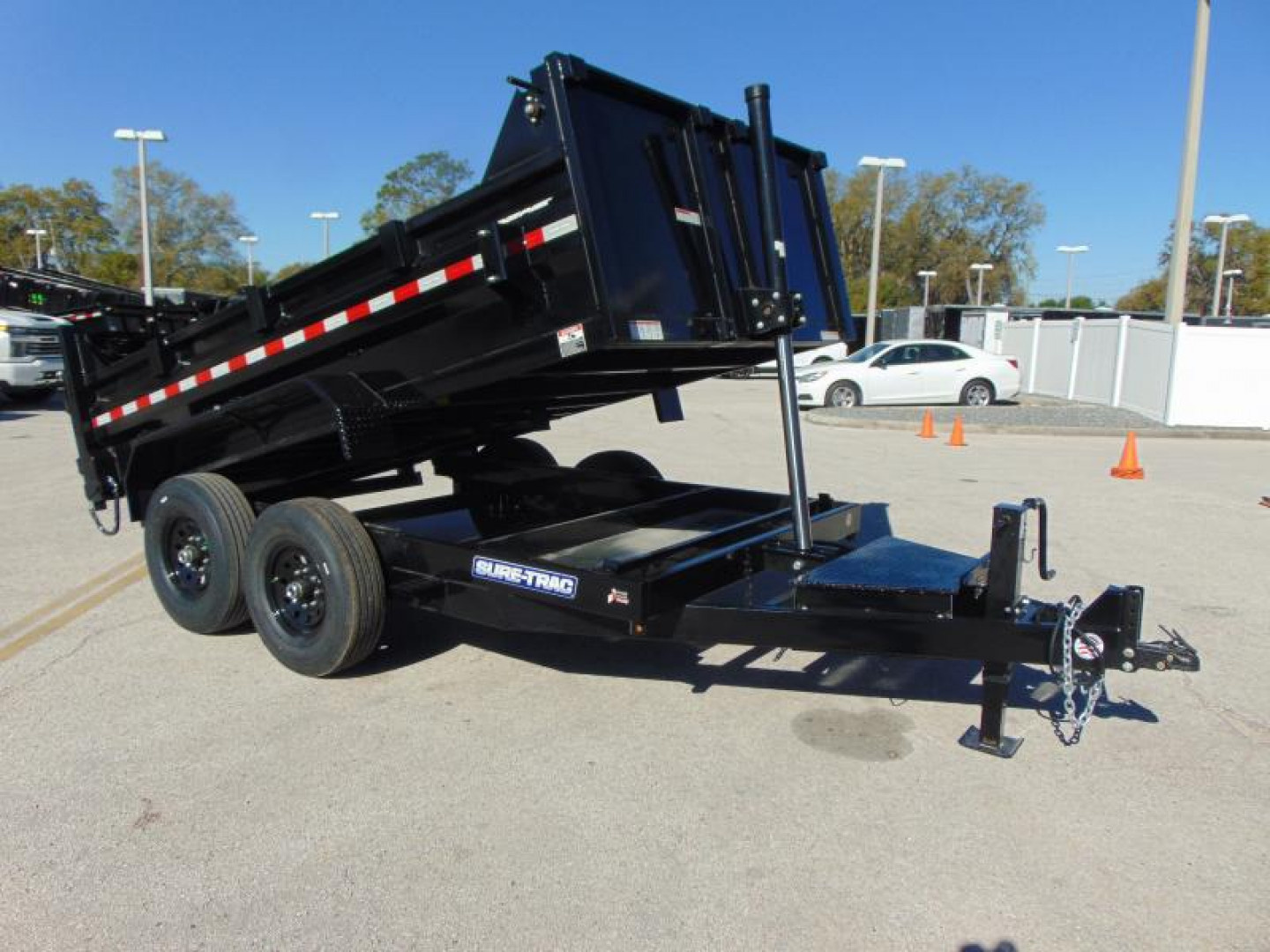 New Sure-Trac 82x12 Low Profile 14k Telescopic Hoist Dump Trailer w/LRG Tire Upgrade