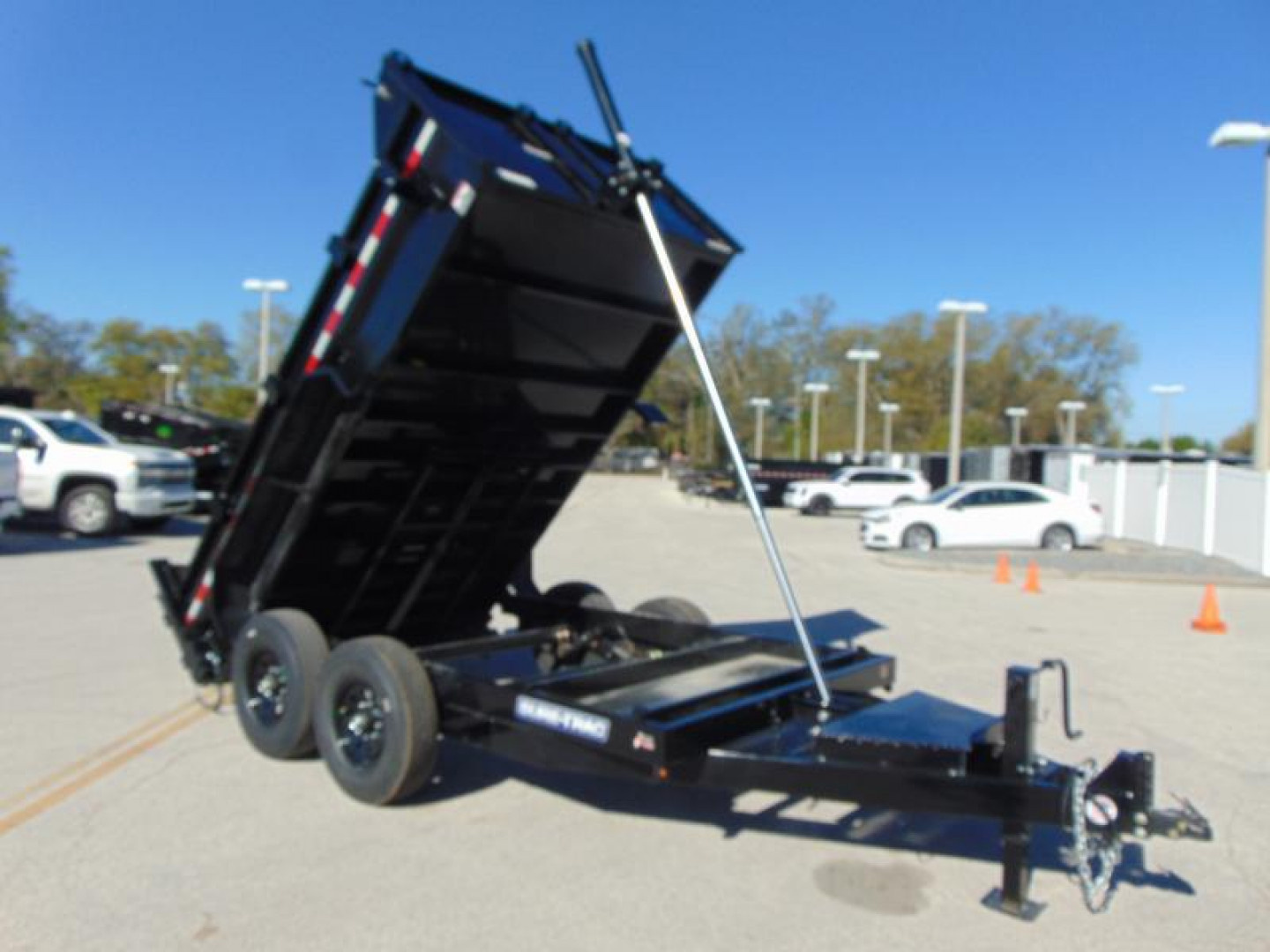 New Sure-Trac 82x12 Low Profile 14k Telescopic Hoist Dump Trailer w/LRG Tire Upgrade