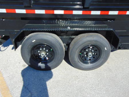 New Sure-Trac 82x12 Low Profile 14k Telescopic Hoist Dump Trailer w/LRG Tire Upgrade