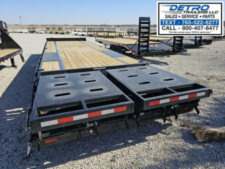 New 2025 Sure-Trac 102" x 30' (25+5) 15K HD Low Profile Beavertail Deckover Trailer