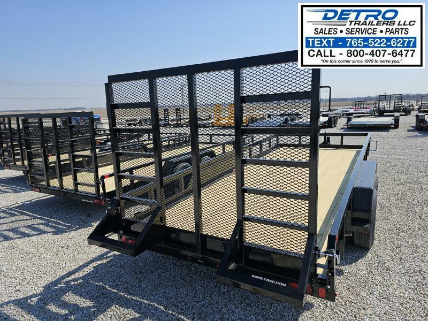 New 2025 Sure-Trac 7' x 18' 10K Tube Top Utility Trailer