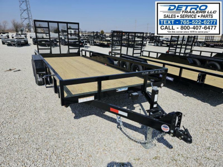New 2025 Sure-Trac 7' x 18' 10K Tube Top Utility Trailer