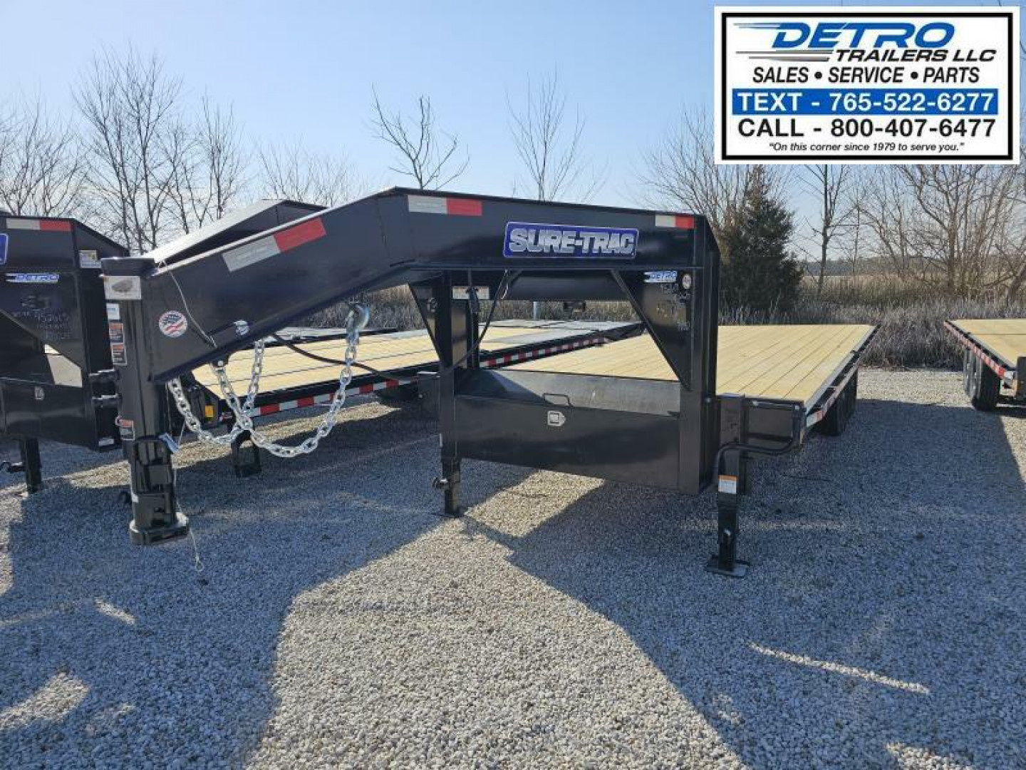 New 2025 Sure-Trac 102" x 20' 15K Std Duty Gooseneck Flat Deck Deckover Trailer