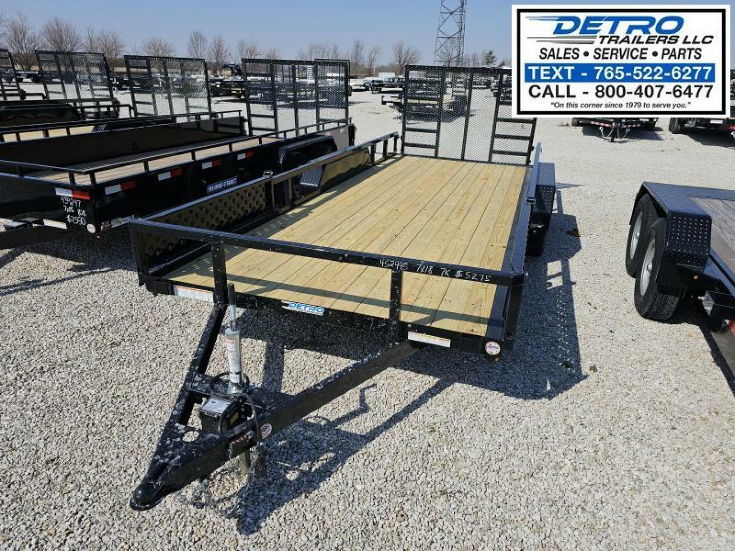 New 2025 Sure-Trac 7' x 18' 7K ATV Tube Top Utility Trailer
