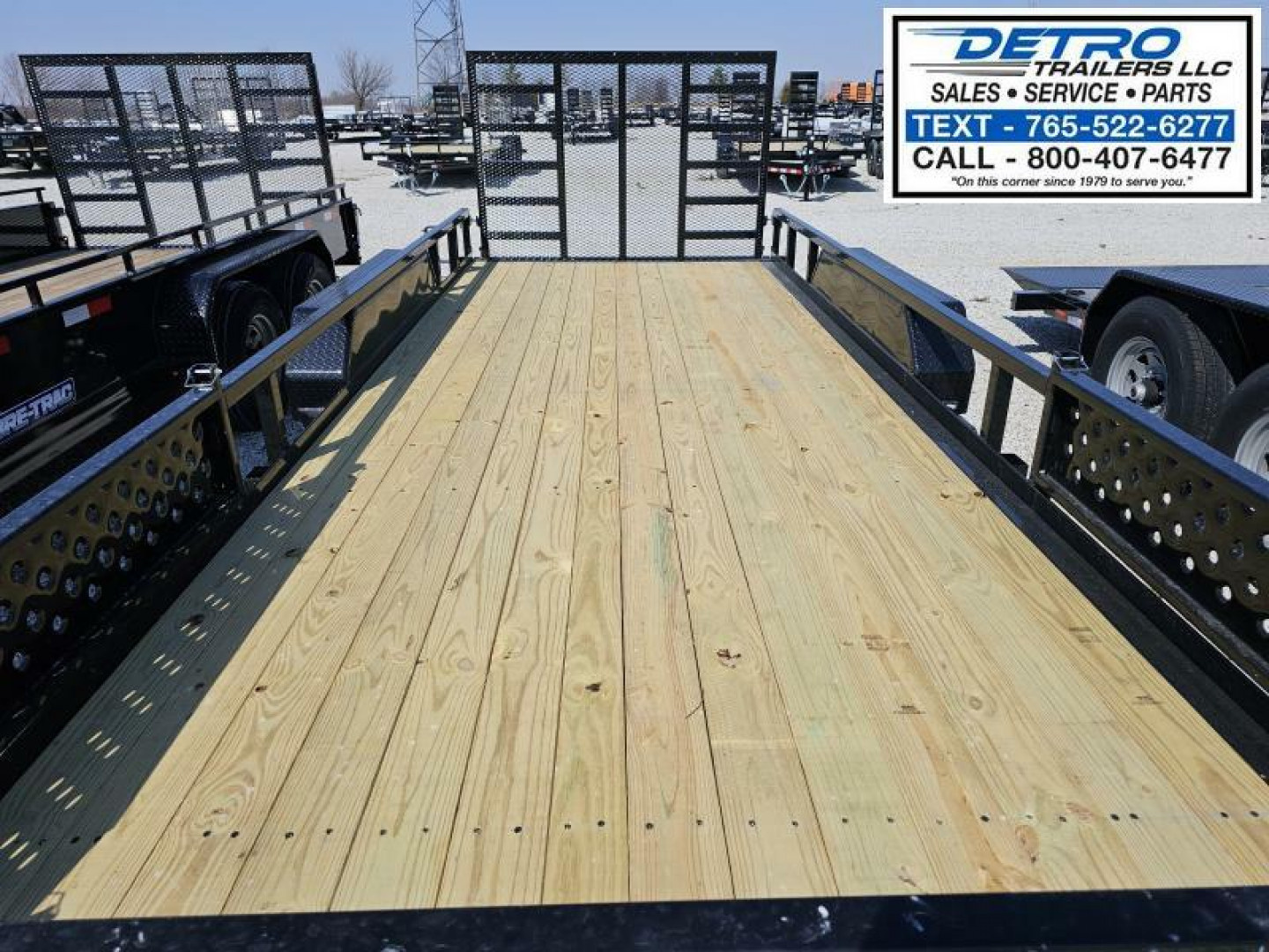 New 2025 Sure-Trac 7' x 18' 7K ATV Tube Top Utility Trailer