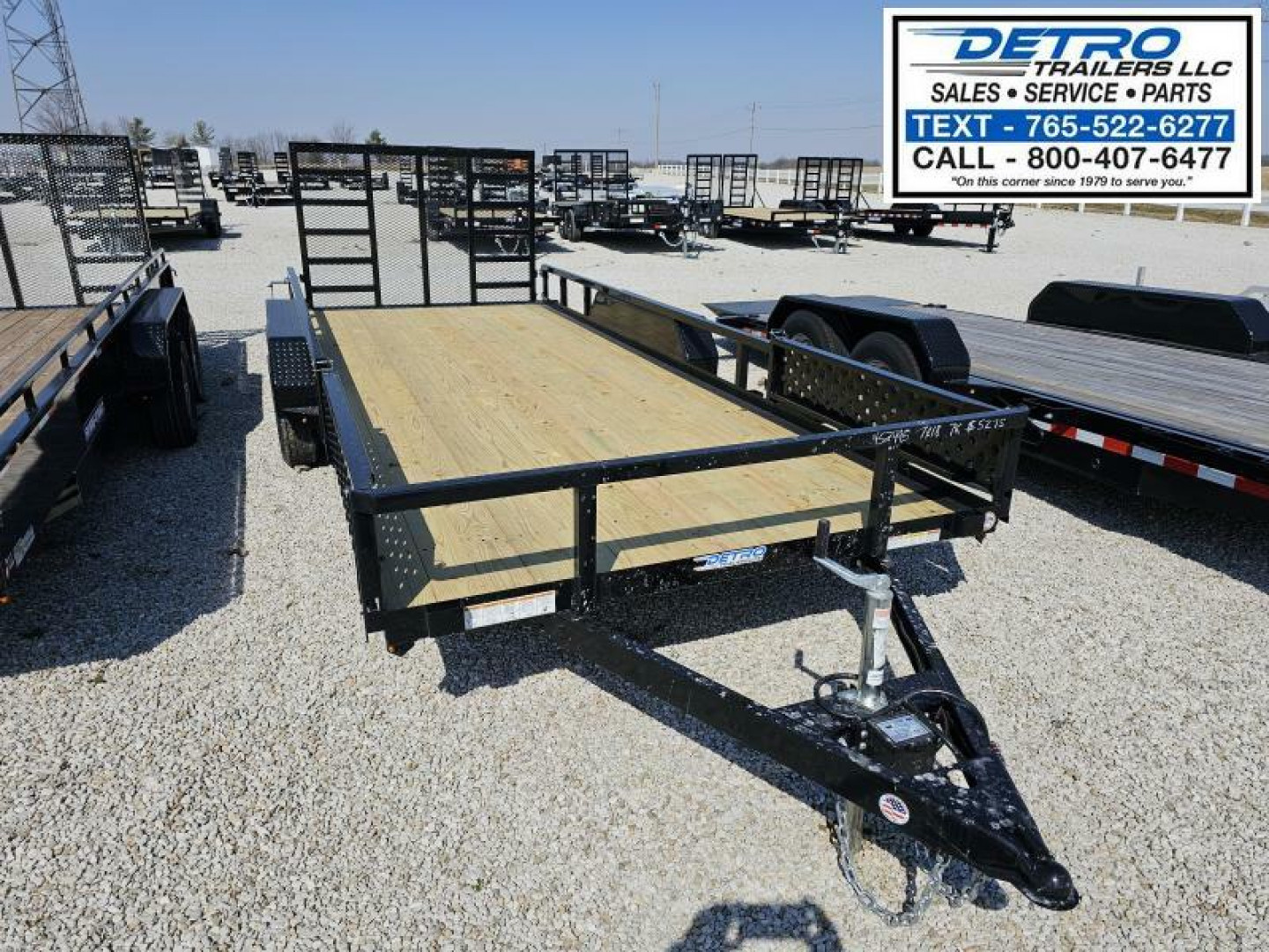 New 2025 Sure-Trac 7' x 18' 7K ATV Tube Top Utility Trailer
