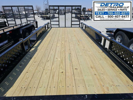 New 2025 Sure-Trac 7' x 18' 7K ATV Tube Top Utility Trailer