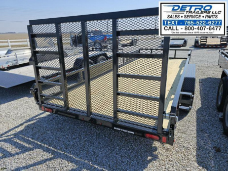 New 2025 Sure-Trac 7' x 18' 7K ATV Tube Top Utility Trailer