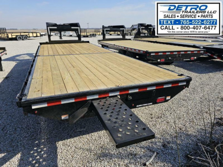 New 2025 Sure-Trac 102" x 22' 15K Std Duty Gooseneck Flat Deck Deckover Trailer