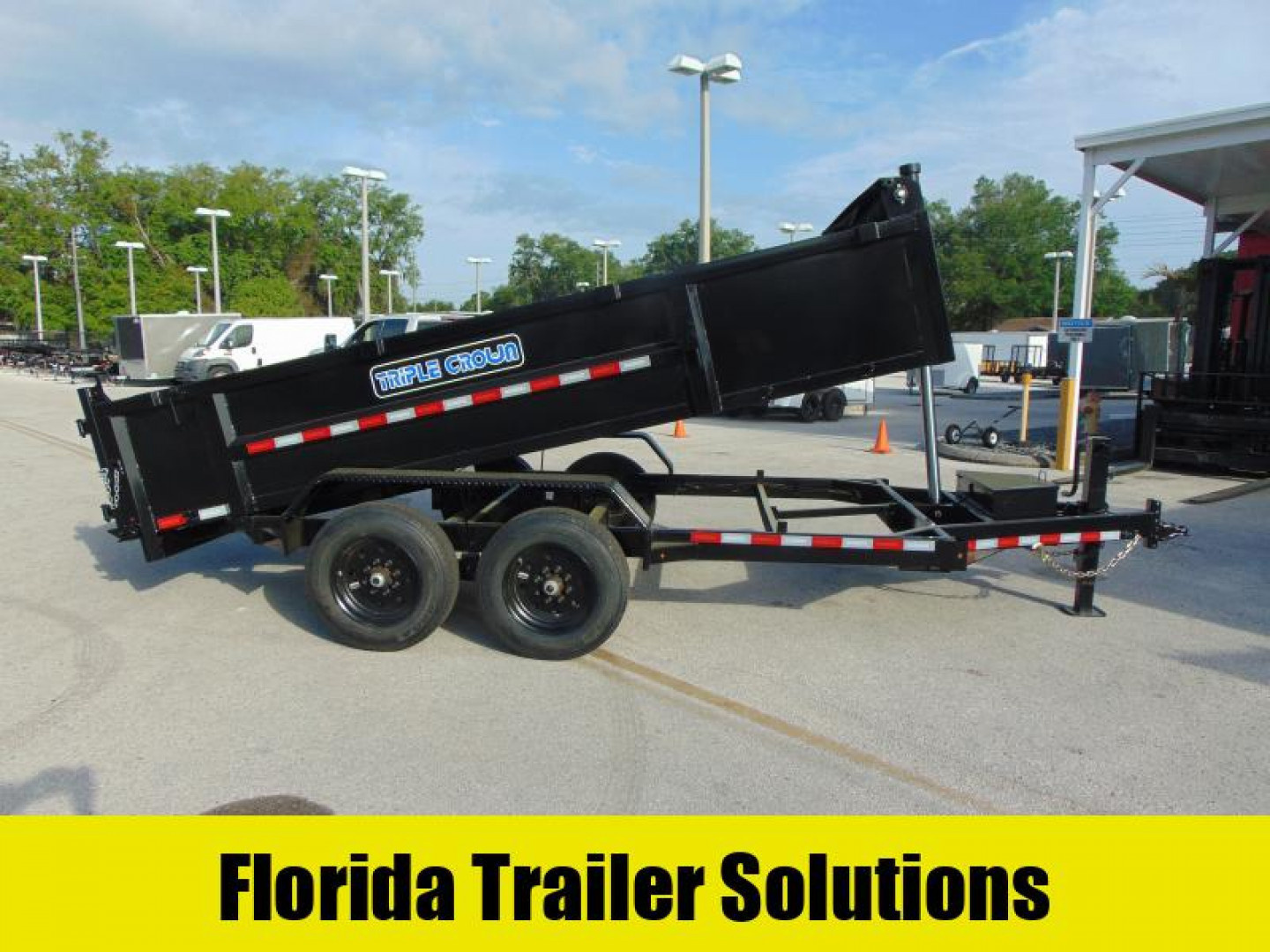 New 2025 Triple Crown Trailers 7X14 XD 16K  Low Side Telescopic Dump Trailer