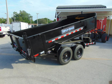 New 2025 Triple Crown Trailers 7X14 XD 16K  Low Side Telescopic Dump Trailer