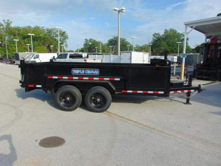 New 2025 Triple Crown Trailers 7X14 XD 16K  Low Side Telescopic Dump Trailer