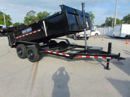 New 2025 Triple Crown Trailers 7X14 XD 16K  Low Side Telescopic Dump Trailer